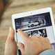 Care by Volvo on an iPad.